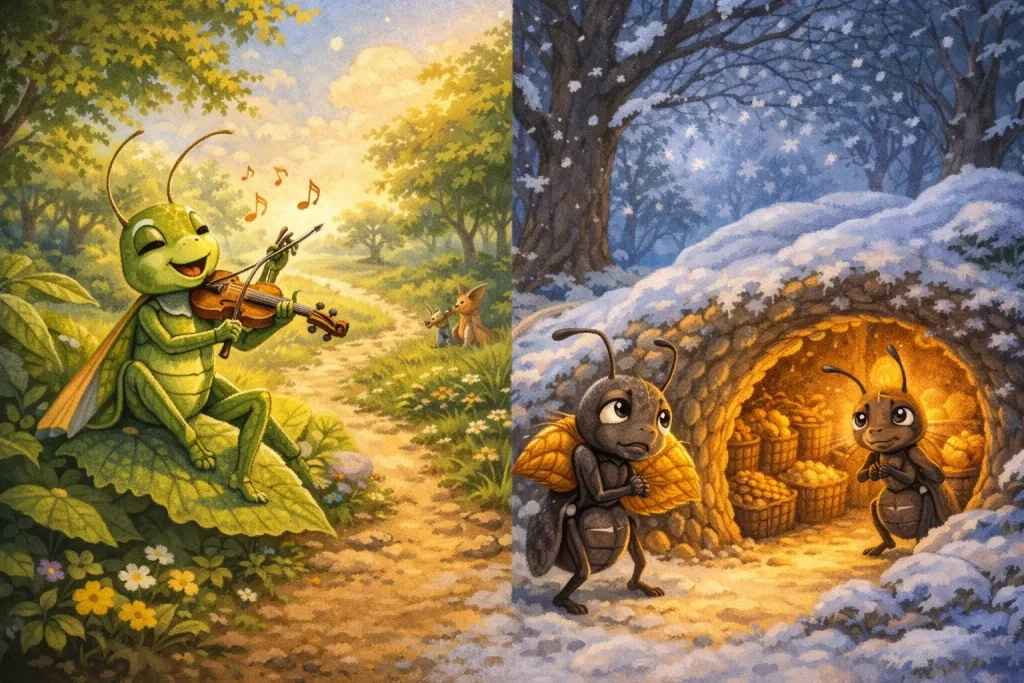 Ağustos Böceği ile Karınca - Ezop Masalları
