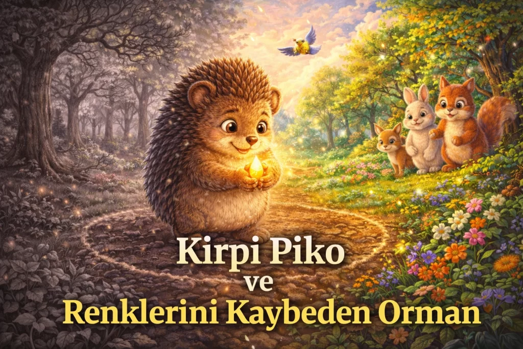 Kirpi Piko ve Renklerini Kaybeden Orman Çocuk Masalları